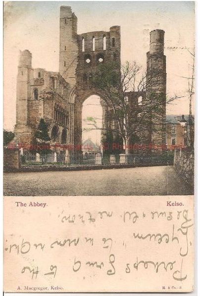 The Abbey, Kelso, Roxburghshire  Early 1900s Postcard 