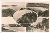 Southend Kintyre, Argyllshire Scotland 1950s Multiview Postcard
