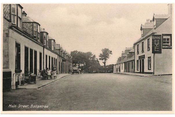 Ballantrae Girvan Ayrshire - Main Street & Royal Hotel-Vintage Postcard