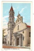 Old Cathedral, St Augustine, Florida-Early 1900s Postcard