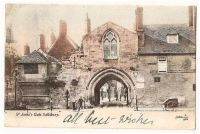 St Annes Gate Salisbury Wiltshire Early 1900s Postcard