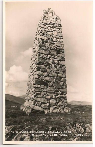 Neil Munro Monument, Argyllshire.1950s RP Postcard