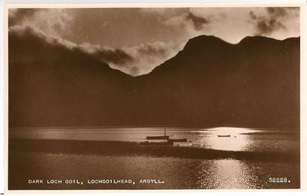 Loch Goil Lochgoilhead, Argyllshire Real Photo Postcard 