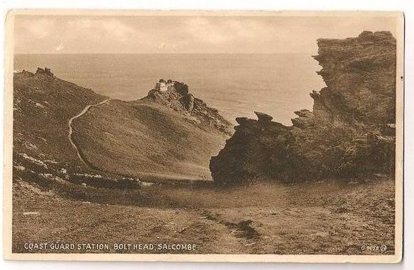Devon: Coast Guard Station, Bolt Head, Salcombe. Circa 1920s Postcard