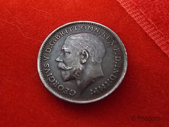 George V Silver Threepence Coin-1912