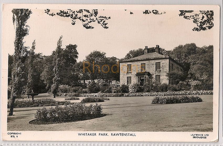 Real Photo Postcard; Whitaker Park, Rawtenstall, Lancashire. 