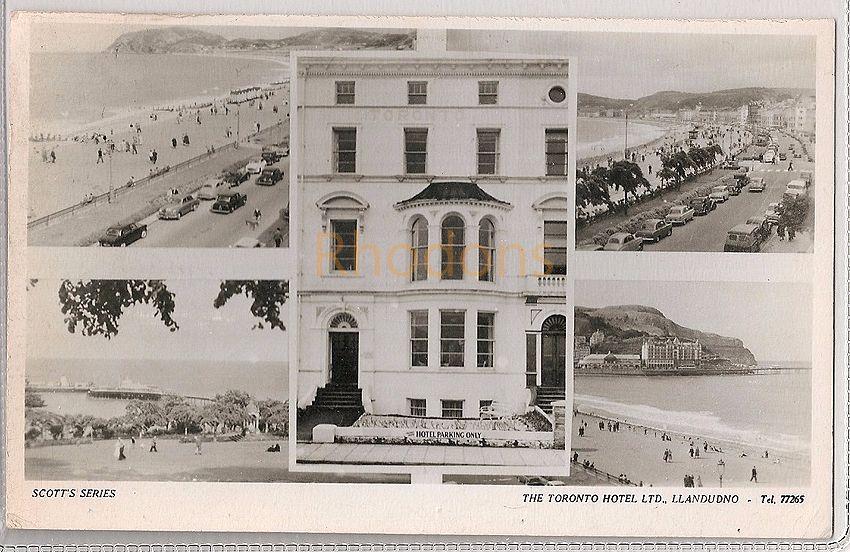1960s Hotel Advertising Postcard, Llandudno, Caernavonshire, Wales