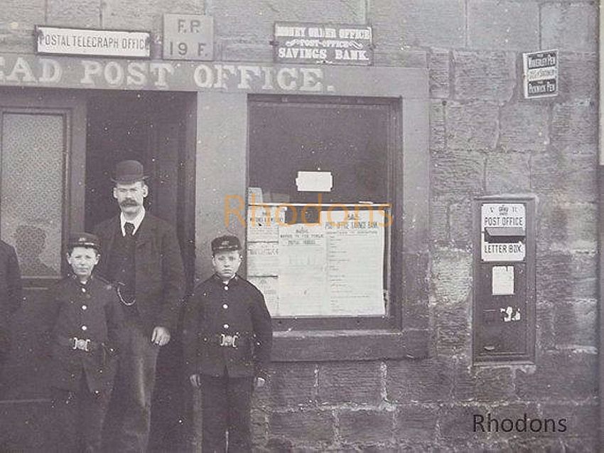 Late Victorian Social History Photograph-Post Office Staff & Messenger Boys