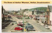Scotland: Dumfriesshire: Moffat Weavers, Moffat, Scotland. Vintage Advertising Postcard.