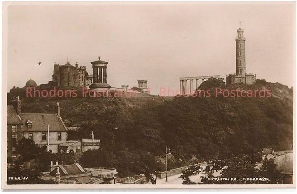 Scotland: Calton Hill, Edinburgh. Circa 1930s Valentines Postcard