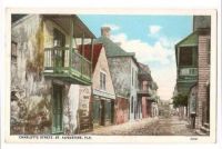 Charlotte Street, St Augustine, Florida, USA. Early 1900s Streetview Postcard