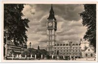 London: Parliament Square. 1950s Real Photo Postcard