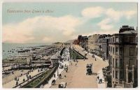 View From Queens Hotel, Eastbourne, Sussex Early 1900s Postcard