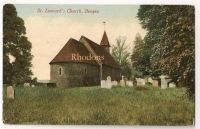St Leonards Church Bengeo Hertfordshire Early 1900s Postcard