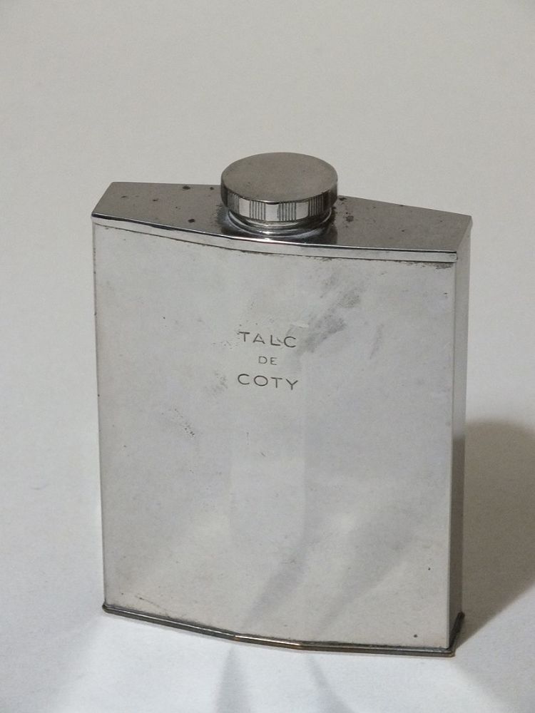 French Talcum Powder Shaker Flask, Talc De Coty