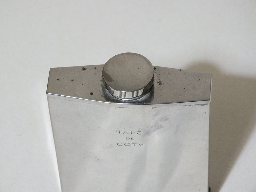 French Talcum Powder Shaker Flask, Talc De Coty