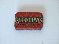 Brooklax Chocolate Laxative Tin-Early 1900s