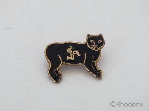 Manx Black Cat Badge, Isle Of Man