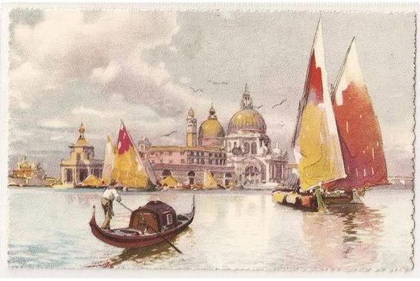 Italy: Venice, Chiesa della Salute, 1930s Postcard