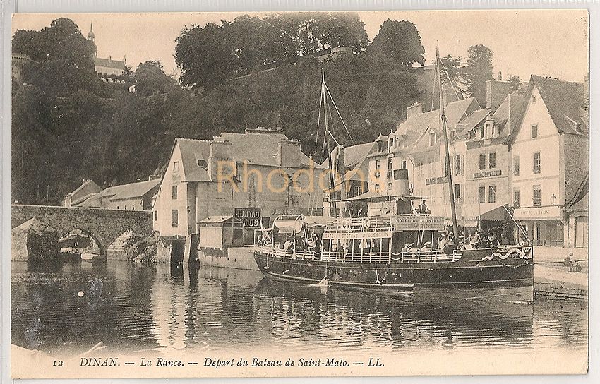 France: Dinan, La Rance, Depart Du Bateau De Saint Malo (LL)