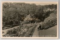 The Gardens, Castle Dene, Berwick on Tweed Real Photo Postcard
