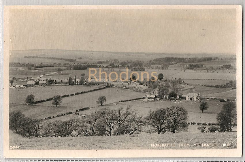 View Of Morebattle From Morebattle Hill, Roxburghshire, Scotland. 1960s RP