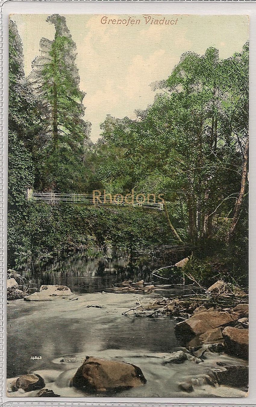 Grenofen Viaduct Devon, Early 1900s Postcard