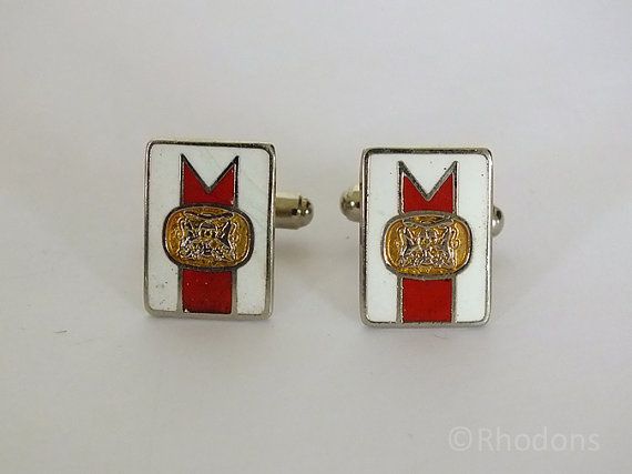 Cufflinks, Vintage 1970s Advertising For Embassy Cigarettes. Circa 1970s