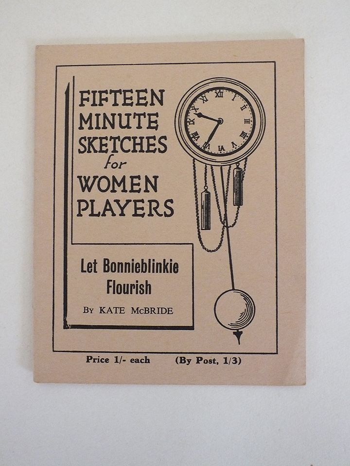 Fifteen Minute Sketches For Women Players - Let Bonnieblinkie Flourish By Kate McBride