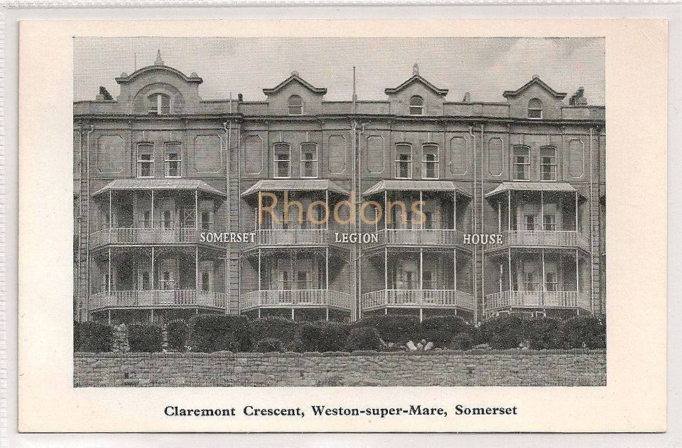 Legion House (Royal British Legion), Claremont Crescent, Weston Super Mare, Somerset-Photo Postcard