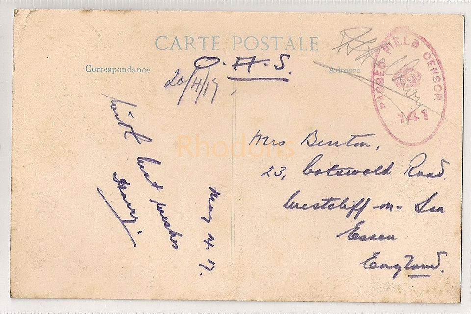 Arras (Pas de Calais), Hôtel de Ville Après Le Bombardement du 21 Octobre 1914 - WWI, Guerre 1914-1918 Postcard
