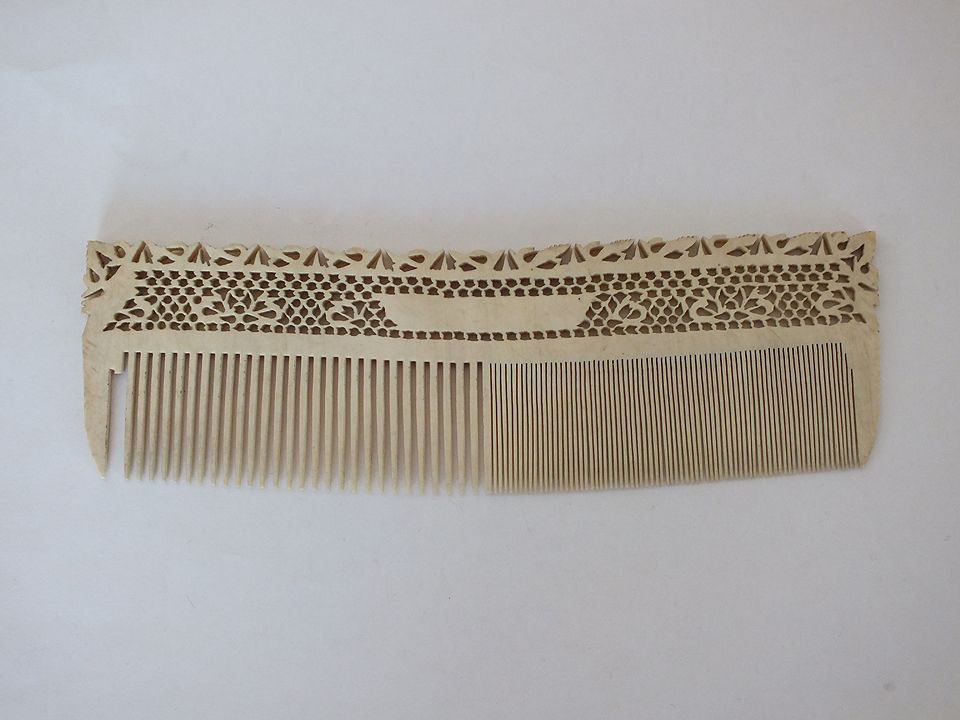 Antique Bone Comb. 19th Century