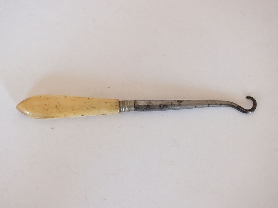 Victorian Bone Handled Button Hook