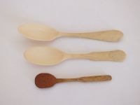 Carved Bone Condiment Spoons, Lot of 3