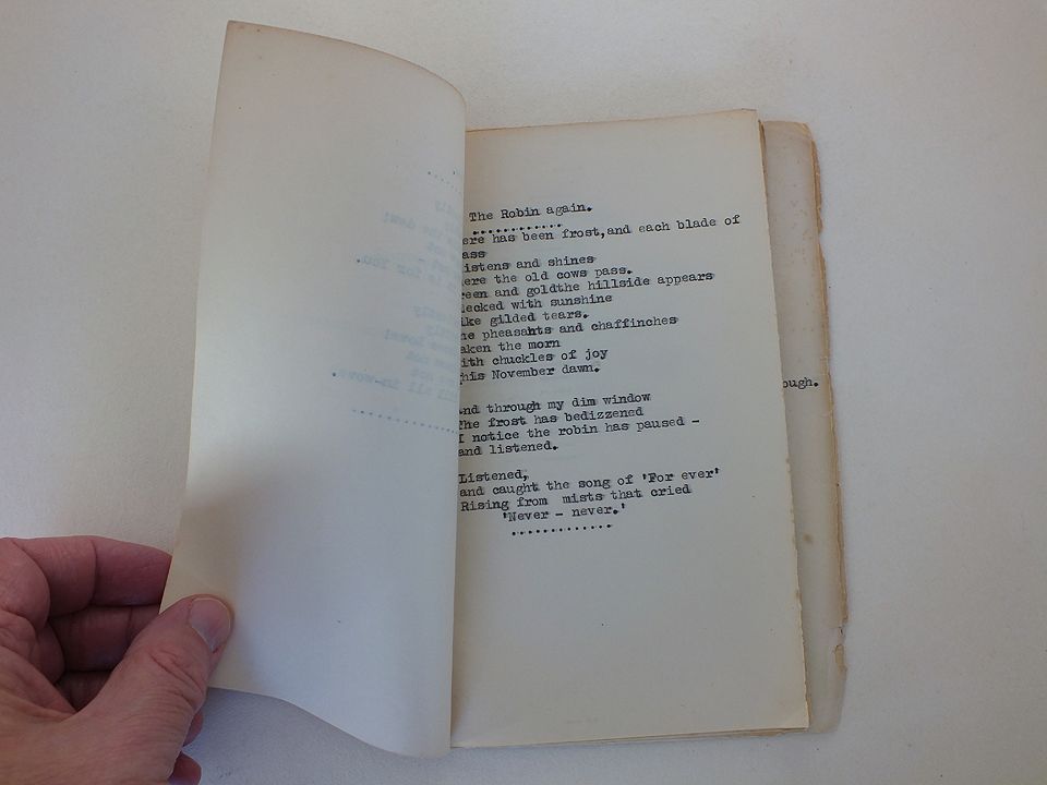 Florence Robertson Cameron. Collection Of Poems, Verse, Hand Typed Copy. 1963