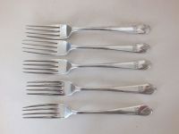 Dessert Forks, Mappin & Webb Princes Plate, x5 Pieces. Early 1900s
