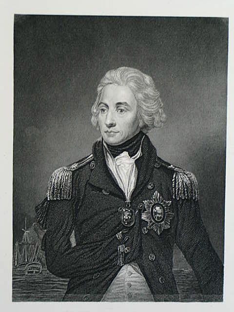 Lord Nelson (1758-1805), Victorian Portrait Print by S Freeman After F S Abbot