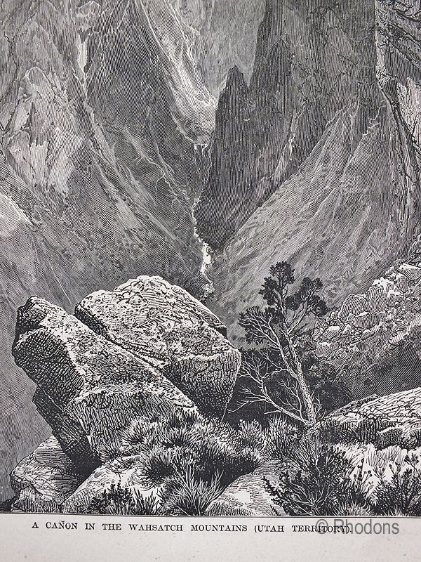 A Canyon In The Wahsatch Mountains, Utah Territory