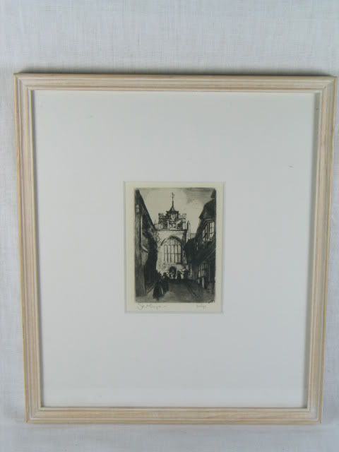 St Marys Church, Rye, East Sussex, Etching 