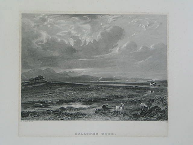 Culloden Moor. Antique Scottish Landscape Print. T Jeavons, D O Hill R.S.A.