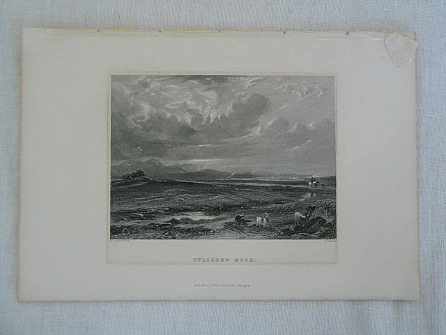 Culloden Moor. Antique Scottish Landscape Print. T Jeavons, D O Hill R.S.A.