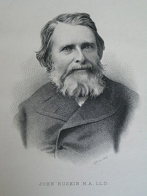 John Ruskin, Victorian Portrait Print By C Laurie