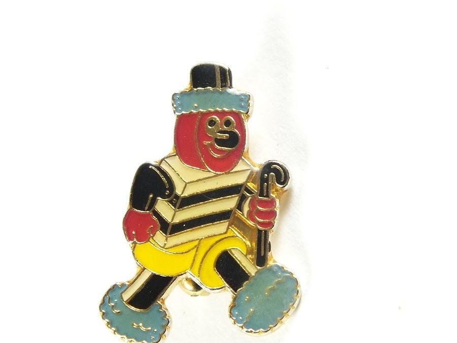 Bertie Bassett Novelty Pin Brooch, Lapel Badge