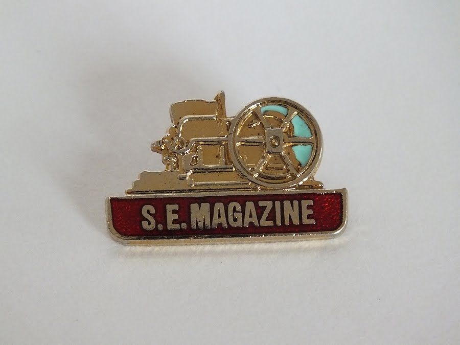Steam Engine Magazine, S.E. Enamel Lapel Pin Badge