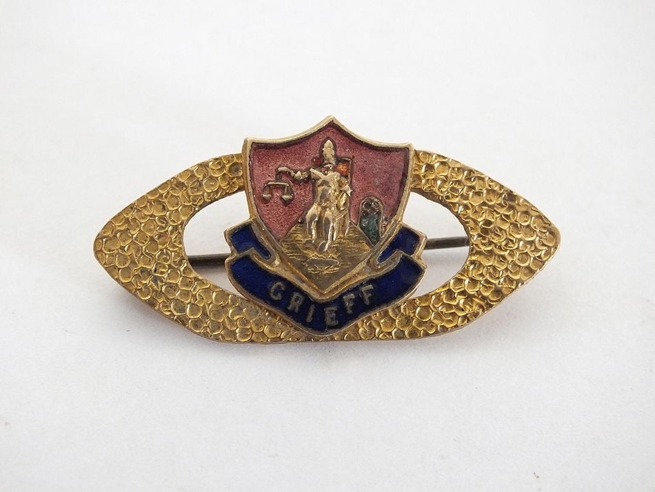Crieff, Perth and Kinross, Scottish Travel Souvenir Pin Brooch 