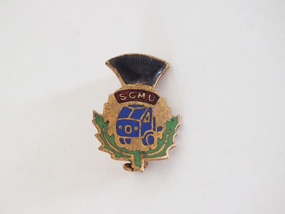 Scottish Commercial Motormens Union Badge, S C M U