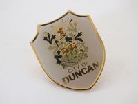 City Of Duncan Lapel Pin Badge