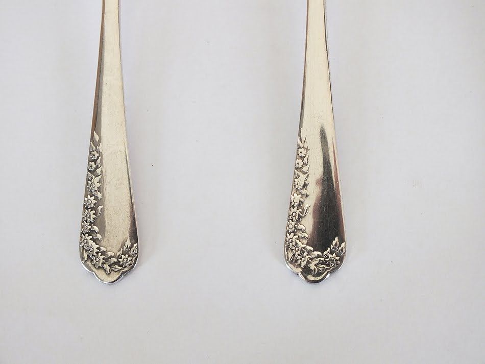 Soup Spoons x6 - Gee & Holmes - EPNS - Floral Pattern