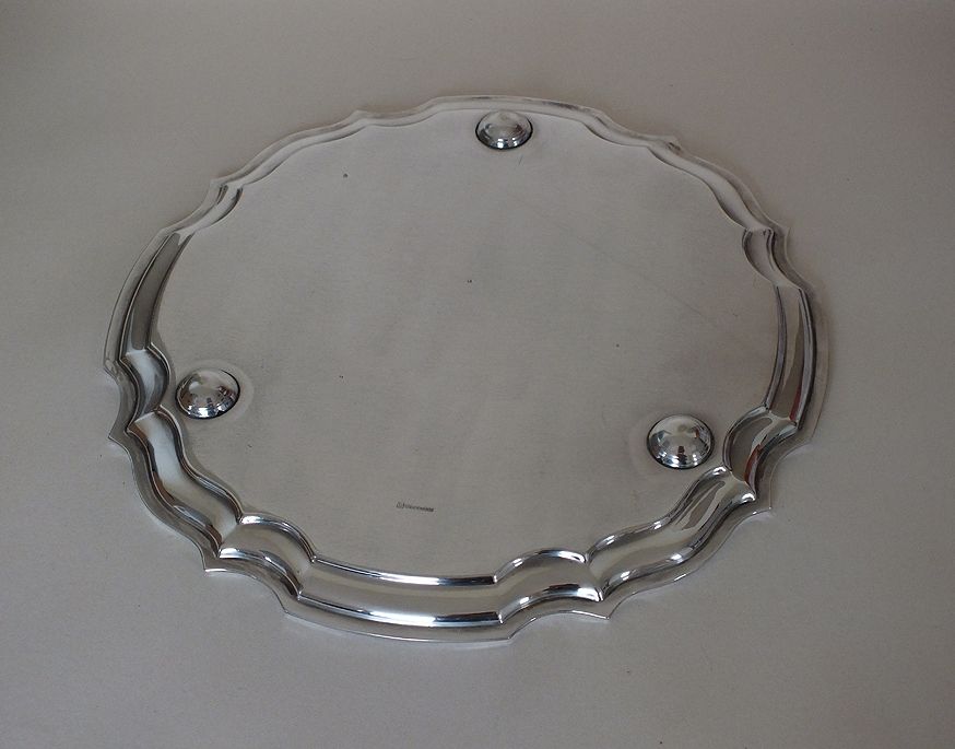 Silverplate Serving Tray, Classic Design, Bedford Plate 