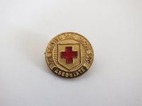 British Red Cross Society Associate Gilt Enamel Lapel Pin Badge